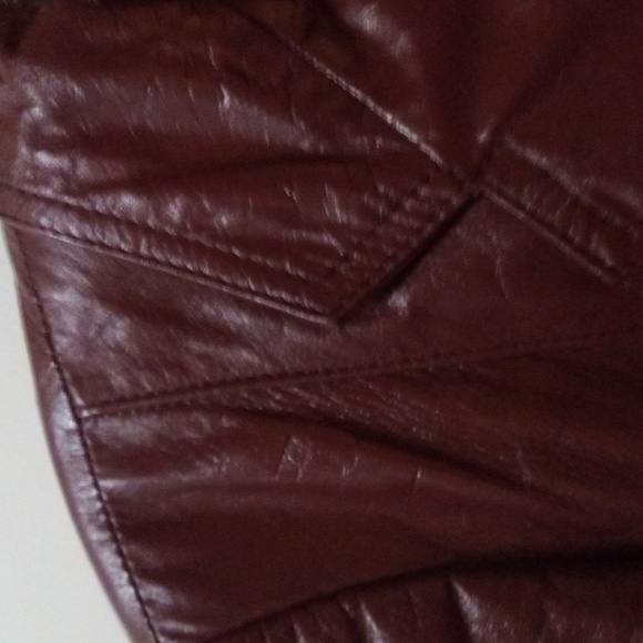 Genuine Brown leather blazer - Picture 4 of 12